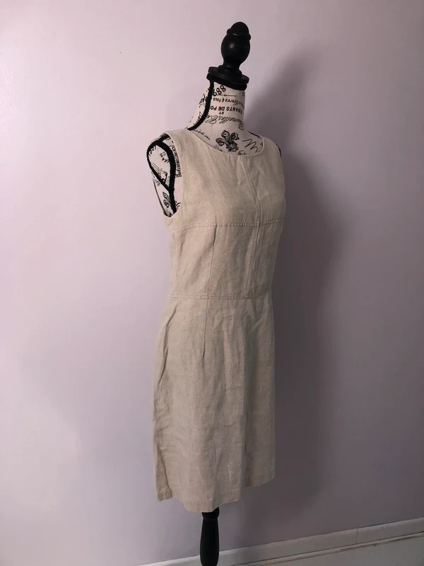 🤍 Beige linen dress – Caroll – Size 40 – Very good condition – photo 11